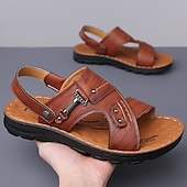 billiga Semester Sandaler-snygga sandaler för män med spänne och slitstark sula, lämpliga för sommarevenemang och dagligt bruk