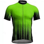 ieftine Tricouri pentru bărbați-Bărbați Jersey de ciclism Manșon scurt Bicicletă Tricou Tee Jerseu cu 3 buzunare spate Ciclism montan Respirabil Uscare rapidă Proiectare anatomică Wicking Negru Rosu Bleumarin Gradiant Sport