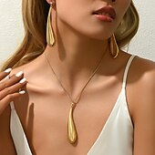 economico Parure di gioielli-Set di gioielli 1 set Lega 1 collana Orecchini Per donna Di tendenza Parure di gioielli Per Feste Invitati del matrimonio