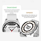 cheap Smartwatch-696 JSwatch6Max Smart Watch 1.43 inch Smartwatch Fitness Running Watch Bluetooth ECG+PPG Pedometer Call Reminder Compatible with Android iOS Women Men Hands-Free Calls Message Reminder IP 67 46mm
