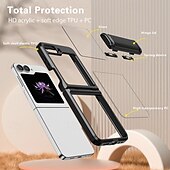 Недорогие Чехлы для Samsung-телефон Кейс для Назначение SSamsung Galaxy Z-флип 6 Z Flip 5 Кейс на заднюю панель Защита от удара Ретро ТПУ ПК