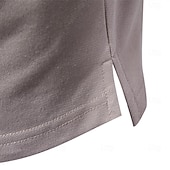 baratos Polo Elite Masculino-Homens Pólo Polo de malha Formal Trabalho Aberto para a Lateral Manga Curta Floral Botões Estampado Primavera Azul denim Branco Azul Marinha Verde cáqui Azul Claro Pólo