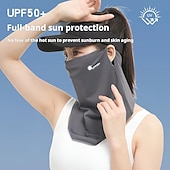 billiga uppvärmning avkylning-uv-skydd ansiktsmask för kvinnor, sommar issilke kylande halsdamask med öronöglor, solskydd andas ansiktsskydd för utomhuscykling, vandring, fiske