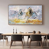 cheap Animal Paintings-Animal oil painting handmade Abstract horse Oil Painting On Canvas hand painted Modern animla Oil Painting Hand Painted Large horse oil painting Wall Art animal painting For Home Decor