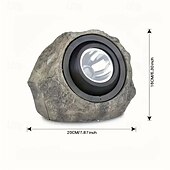 billiga Utomhusspotlights-led solenergi utomhusljus spotlights bärbar vattentät led varmvit/vit spotlight landskapssimulering stenljus för trottoar innergård gräsmatta belysning 1st