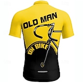 cheap Men&#039;s Jerseys-Men&#039;s Cycling Jersey Short Sleeve Bike Tee Tshirt Jersey with 3 Rear Pockets Mountain Bike MTB Breathable Quick Dry Anatomic Design Wicking Yellow Red Blue Sports Clothing Apparel