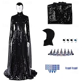 tanie Kostiumy damskie-Śnieżnobiały Jad Zła królowa Sukienka Kostium Cosplay z filmu Strój karnawałowy Ubrać się Kostiumy z filmów for Damskie Dla dorosłych Halloween Karnawał Światowy Dzień Książki Spektakl Impreza