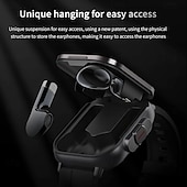 tanie Smartwatche-696 D8 Inteligentny zegarek 2.01 in Inteligentny zegarek Bluetooth EKG + PPG Krokomierz Powiadamianie o połączeniu telefonicznym Kompatybilny z Android iOS Damskie Męskie Odbieranie bez użycia rąk