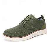 cheap Men&#039;s Sneakers-Men&#039;s Breathable Knit Brogue Sneakers - Casual Lace-Up Lightweight Shoes for Daily Wear &amp; Walking