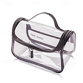 economico deposito bagagli e viaggi-borsa da toilette trasparente, organizer da viaggio per cosmetici di grande capacità ed elegante, custodia portatile per il trucco