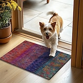 billiga Dörrmattor-Blommig Etnisk Doormat Kök Mat Golv Mat Halkfri Area Mat Oljetålig Mat Inomhus Utomhus Mat Sovrum Dekor Badrum Mat Entré Mat Vår Sommar