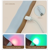 cheap Decorative Lights-36W Rotating LED Deco Night Light Wall Light Magnetic Fill Light  Type-C Rechargeable Wood-Grain Light Touch Makeup Mirror Light Detachable Cabinet Light 1PC  Warm White and White