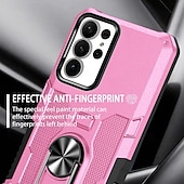 abordables Carcasas Samsung-Funda para teléfono para Samsung Galaxy S24 S23 S22 S21 Ultra Plus A55 A35 A25 A15 5G A34 A54 A73 A53 A33 A23 A13 A72 A52 A32 A22 A12 Cubierta trasera soporte magnético a prueba de golpes retro PC