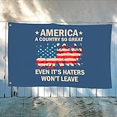 ieftine Steaguri de grădină, banner-Steag patriotic 4 iulie Exterior Interior cu gromete Ziua Independenței Decoruri pentru curte și grădină americană Banner semn de sărbătoare