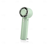 preiswerte Ventilator-Tragbarer faltbarer Handheld- und Tischventilator 5-Geschwindigkeits-Kühlwind Kältekompress-Funktion Type-C-Ladung Dual-Buttons Silikonbasis für Reisen im Freien und Bürogebrauch