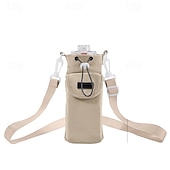 billiga bagage- och reseförvaring-vattentät nylon crossbody-väska för vattenflaskor för utomhusresor, bärbar flaskskyddsväska med axelrem (vattenflaska ingår ej)