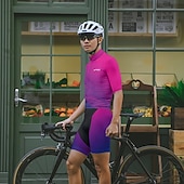 tanie Męskie koszulki-Męskie Koszulka rowerowa Krótki rękaw Rower Tee Tshirt Dżersej z 3 tylnymi kieszeniami Kolarstwo górskie Oddychający Szybkie wysychanie Anatomiczny kształt Odprowadzające wilgoć Burgundowy Granatowy