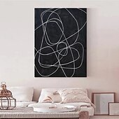 preiswerte Pop-Ölgemälde-großes Ölgemälde handgemalt schwarz 3D strukturierte abstrakte Malerei handgemalt abstrakte Ölgemälde moderne Wandkunst Dekoration Kunst