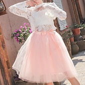 cheap Dresses-Retro Vintage 1950s Petticoat Hoop Skirt Under Skirt Tulle Skirt A-Line Women&#039;s Masquerade Party Evening Wear Cocktail Party Tea Party Adults&#039; Skirt