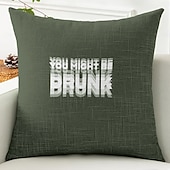 お買い得  「Quotes&amp;Saying Style」-面白い名言装飾クッションカバー 1枚 ソフトスクエアソファクッションケース ピローケース 寝室 リビングルーム ソファ 椅子用