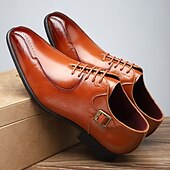 abordables Officiel-Richelieus de luxe pour hommes en similicuir poli beige avec motif floral en relief - parfaits pour les occasions formelles et les réunions d&#039;affaires
