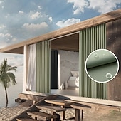 Недорогие Водонепроницаемые шторы-Водонепроницаемые уличные шторы для обеспечения приватности раздвижные черные шторы для веранды деревенские шторы для перголы с люверсами для беседки балкона крыльца вечеринки отеля 1 панель