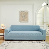baratos Cobertura de Sofa-capa de sofá de tecido jacquard elástico capa de sofá elástica secional em forma de l capa de sofá de canto para sala de estar 1/2/3/4 assentos