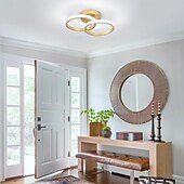 economico Lampade da soffitto con dimmer-lampade da corridoio a led nere e dorate moderne lampade da soffitto a led vicine alle luci da soffitto adatte per corridoi camere da letto bagni cucine balconi luci da soffitto