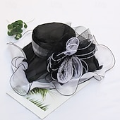 economico Fascinatori &amp; Cappelli-Derby Cappello Cappello da chiesa Cappello Kentucky Derby Gentildonna Nobildonna Costume Per donna Derby Ascot Festival delle corse di cavalli Adulti Cappello Primavera &amp; Estate