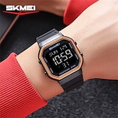 cheap Digital Watches-SKMEI Ins Wind Square Multi functional Waterproof Electronic Watch for Male and Female Students