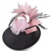 preiswerte Faszinator-Kopfstück Federn Sinamay Hochzeit Abendgesellschaft Elegant Hochzeit Mit Feder Kopfschmuck Kopfbedeckung