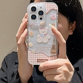 halpa iPhone-kotelot-puhelin Etui Käyttötarkoitus iPhone 16 15 14 Pro Max iPhone 16e iPhone 13 Takakuori Iskunkestävä Piirretty TPU Akryyli