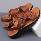 billiga Semester Sandaler-snygga sandaler för män med spänne och slitstark sula, lämpliga för sommarevenemang och dagligt bruk