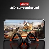 זול אוזניות ספורט-lenovo x7 ספורט וו אוזן אופנה אלחוטית חביון נמוך אוזניות הולכת אוויר אוזניות עצם אוזניות חיצוניות