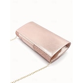 cheap Handbags-Handbag leatherette Wedding Evening Party Elegant Wedding With Pure Color Evening Handbag