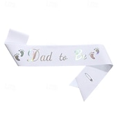 baratos Evento e suprimentos de festa-faixa de decoração para chá de bebê, sálvia &#039;futura mamãe&#039; &amp;Faixas para &quot;futuros pais&quot;, 5 cores com tecido brilhante, presente de maternidade para futuros pais&quot;