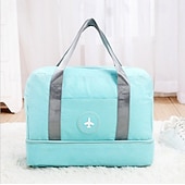 economico deposito bagagli e viaggi-Borsa da viaggio Weekender Bag con scomparto per scarpe borsa da palestra con separazione umido-asciutto per donne e uomini borsa bagaglio impermeabile con separazione umido-asciutto organizzatore