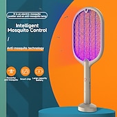 cheap Electric Mosquito Repellers-Handheld Electric Mosquito Swatter – Rechargeable Fly Zapper Racket for Indoor Household Insect Control