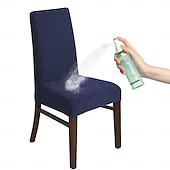 levne Potah na jídelní židli-žakárové vysoké elastické potahy na židle do jídelny, potahy na jídelní židle, snímatelné pratelné potahy na kuchyňské židle