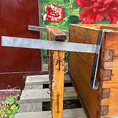 tanie Wsparcie i opieka nad zwierzętami-Podpory do ula ze stali nierdzewnej 2 sztuki wytrzymałych podpór do ula ze stali nierdzewnej - do pszczelarstwa nie jest wymagany prąd ani baterie