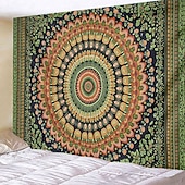 halpa Mandala Matto-Mandala boheemi riippuva seinävaate taideteos suuri seinävaate muraalikoristelu valokuvatausta peiteverho koti makuuhuone olohuoneen koristeena