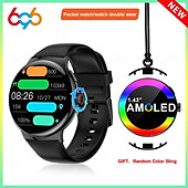 preiswerte Smartwatch-696 LA99 Smartwatch 1.43 Zoll Smartwatch Fitnessuhr Bluetooth EKG + PPG Schrittzähler Anruferinnerung Kompatibel mit Android iOS Damen Herren Freisprechanrufe Nachrichtenerinnerung IP 67 46mm