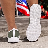 levne Pánské tenisky-pánské vlastenecké prodyšné slip-on boty - tenisky s potiskem vlajky USA pro den nezávislosti a běžné nošení