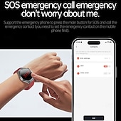abordables Relojes inteligentes-696 ET456 Reloj inteligente 1.56 pulgada Smartwatch Reloj elegante Bluetooth ECG + PPG Podómetro Recordatorio de Llamadas Compatible con Android iOS Hombre Llamadas con Manos Libres Recordatorio de