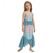 cheap Girls&#039; Costumes-The Little Mermaid Little Mermaid Princess Mermaid Dress Theme Party Costume Cosplay Movie Cosplay for Girls&#039; Kid&#039;s Carnival Masquerade Party Holiday
