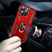 abordables Carcasas iPhone-Funda para iPhone 16 Pro Max Plus iPhone 15 Pro Max Plus iPhone 14 13 12 11 Pro Max Plus Carcasa trasera con soporte magnético antichoque retro TPU PC