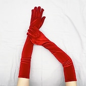 preiswerte Handschuhe für die Party-Samt Ellenbogen Länge Handschuh Party / Abend / Luxus Mit Pure Farbe Hochzeit / Party-Handschuh