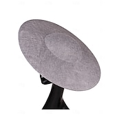abordables Fascinators-Chapeaux Imitation Lin Chapeau melon / cloche Mariage Élégant ancien Avec Couleur unie Casque Couvre-chef
