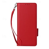 Недорогие Чехлы для Samsung-телефон Кейс для Назначение SSamsung Galaxy Z-сгиб 6 Z Fold 5 Z Fold 4 Z Fold 3 Z Fold 2 Кейс на заднюю панель со стендом с ремешком на запястье Разъем для карты Ретро ТПУ Кожа PU