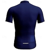 ieftine Tricouri pentru bărbați-Bărbați Jersey de ciclism Manșon scurt Bicicletă Tricou Tee Jerseu cu 3 buzunare spate Ciclism montan Respirabil Uscare rapidă Proiectare anatomică Wicking Negru Rosu Bleumarin Gradiant Sport